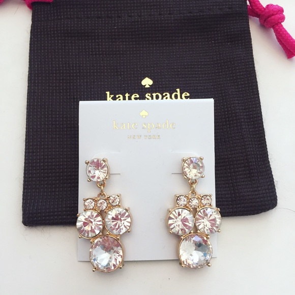 kate spade Jewelry - Kate Spade ♠️ Diamond Drop Earrings